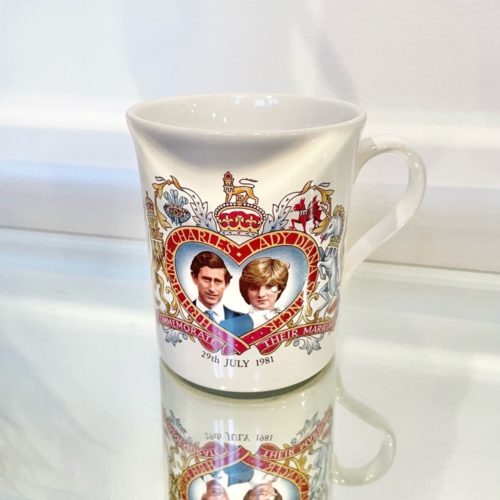 Vintage 1981 Prince Charles and Princess Diana Made in England Mug